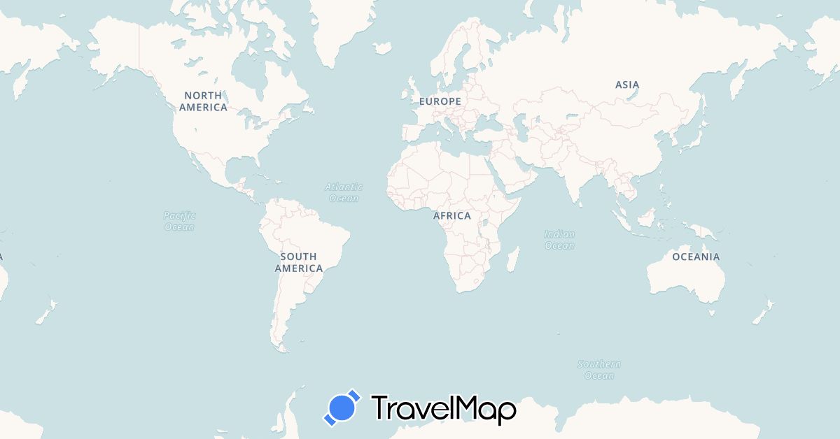 TravelMap itinerary: driving, boat in Bahamas, United States (North America)